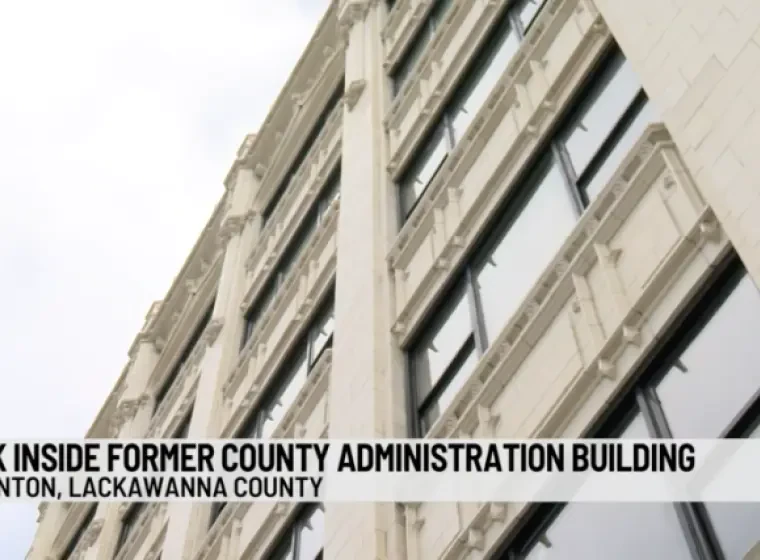 Former Lackawanna County Administration Building nears completion